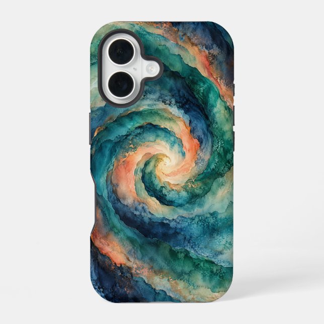 Whirlpool study iPhone 16 case (Back)