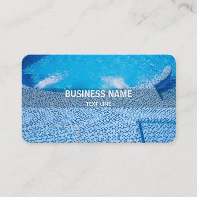 Whirlpool Swimming pool Business Card (Front)