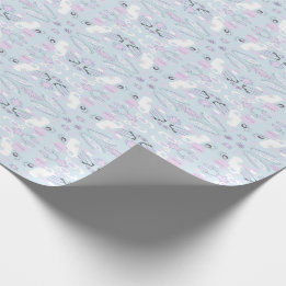 Whirlpool Weather Blue Purple Wrapping Paper