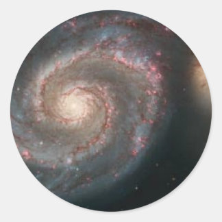 whirlpoolgalaxy classic round sticker