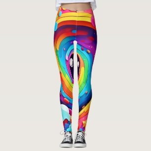 Whirlwind of Colourful Imagination Leggings