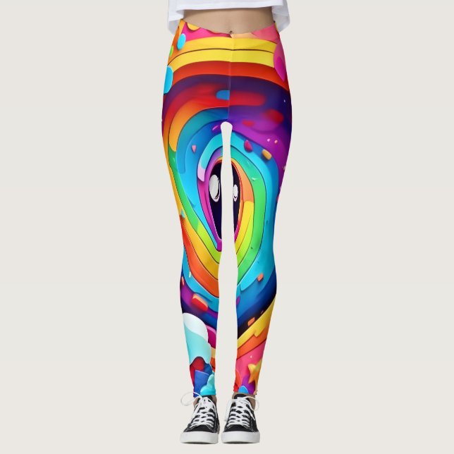 Whirlwind of Colourful Imagination Leggings (Front)