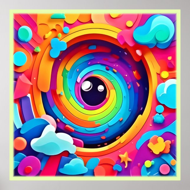 Whirlwind of Colourful Imagination Poster (Front)