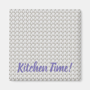 Whisk and Cooking Spoon Pattern for Kitchen Chefs Magnet