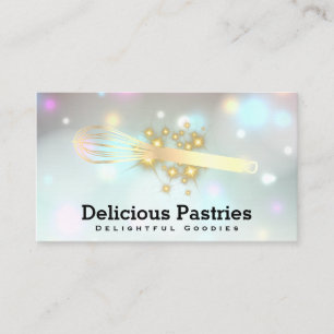 Whisk and Stars Bokeh Glow Business Card