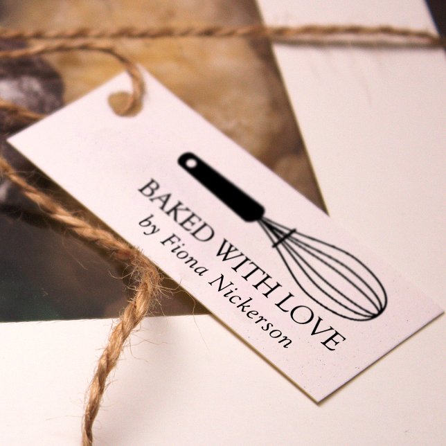 Whisk Baked With Love Rubber Stamp (Whisk Baked With Love Rubber Stamp)