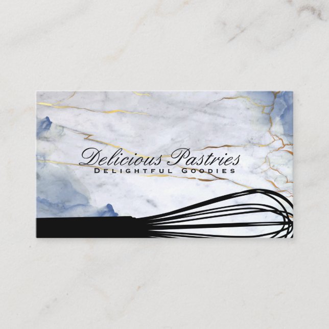 Whisk | Blue Marble Business Card (Front)
