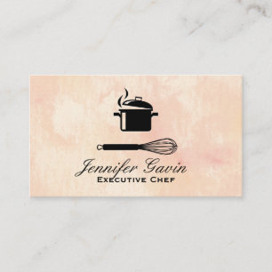 Whisk   Executive Chef   Cooking Pot Business Card