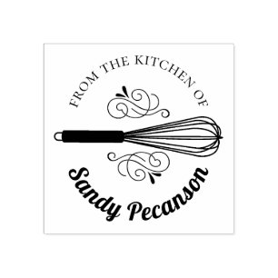 Whisk flourish from the kitchen of stamp
