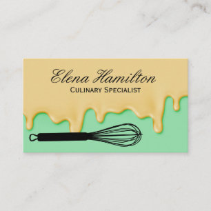 Whisk Frosting Drip Business Card