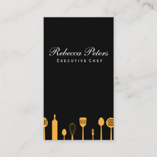 Whisk (gold)   Culinary Master   Kitchen Tools Business Card