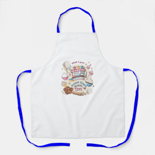 "Whisk It Good KitchenAll-Over Print Apron, Medium Apron