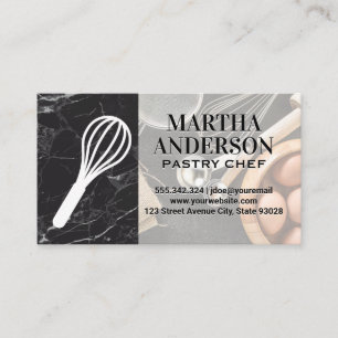 Whisk Logo Baking Ingredients and Tools Business Card