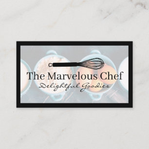 Whisk Logo   Baking Ingredients Business Card