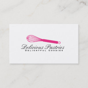 Whisk (magenta) variation   Culinary Master Business Card
