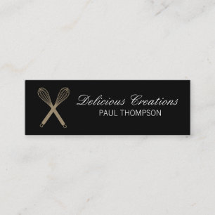 Whisk (magenta) variation Culinary Master Mini Business Card