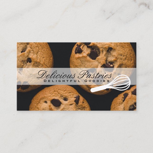 Whisk | Pastry Chef | Cookies Business Card (Front)