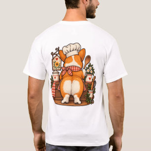 Whisk Taker Corgi Chef Baking Pun Tee