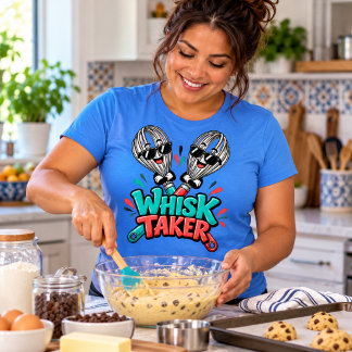 Whisk Taker – Funny Cooking & Baking Pun Tri-Blend Shirt