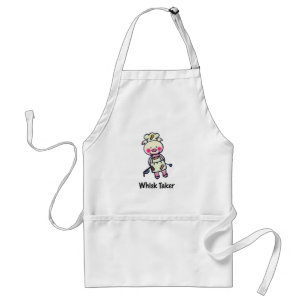 Whisk Taker Pig - Funny Chef Design Standard Apron