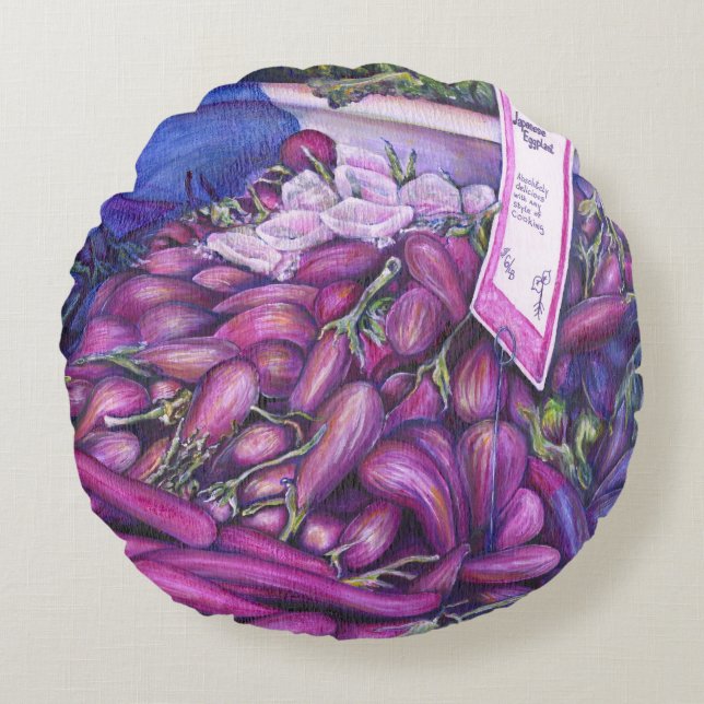 Whisk Well for Whale Soup Round Cushion (Front)