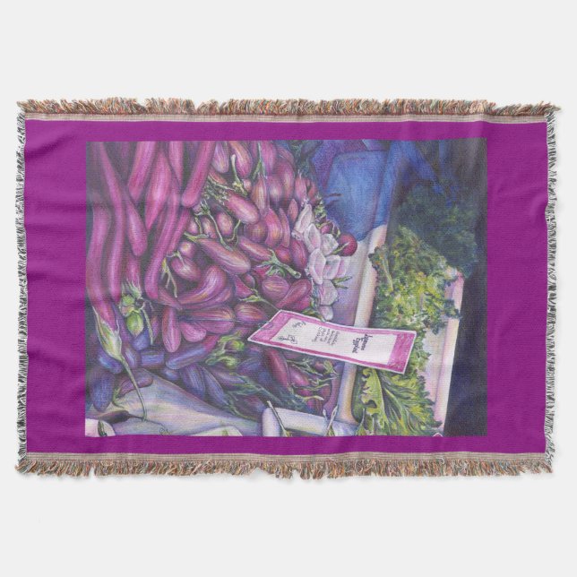 Whisk Well for Whale Soup Throw Blanket (Front)