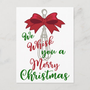 Whisk You Merry Christmas Postcard