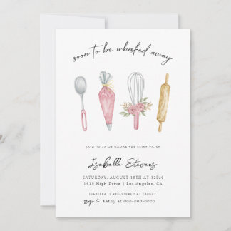 Whisked Away Baking Bridal Shower Invitation