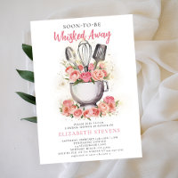 Whisked Away Baking Mixer Bowl Roses Bridal Shower