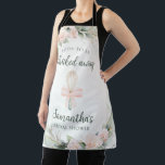 Whisked Away Pink Floral Bridal Shower Gift Apron<br><div class="desc">Whisked Away Pink Floral Bridal Shower Gift Apron</div>