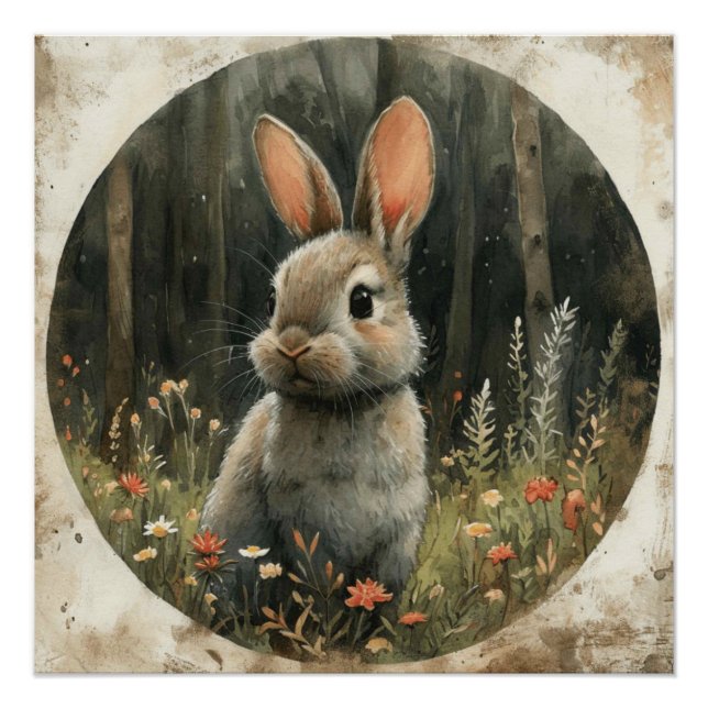 Whisker Ballet: A Bit of Whimsy Bunny Poster (Front)