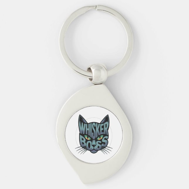 Whisker Boss Key Ring (Front)
