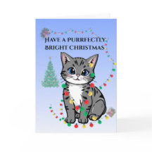 Whisker Holiday Blessings Folded Holiday Card