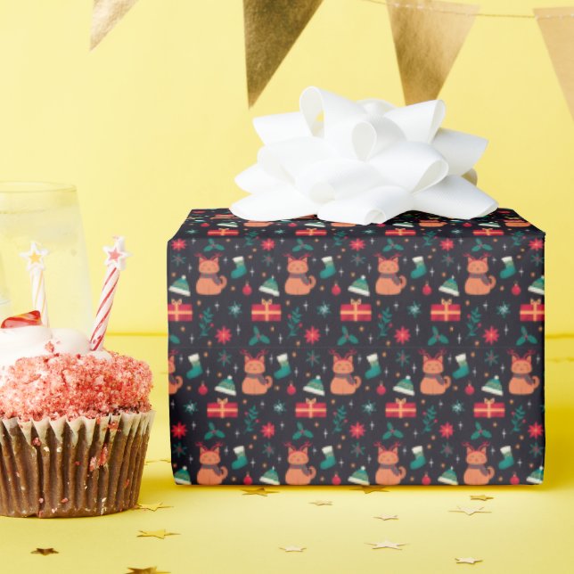 Whisker Wonderland Wrapping Paper (Birthday Party)