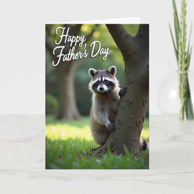 Whiskered Dad Fathers Day Card (Front)