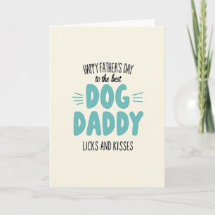 Whiskered Fathers Day Dog Card