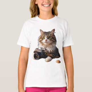 whiskered male cat T-Shirt