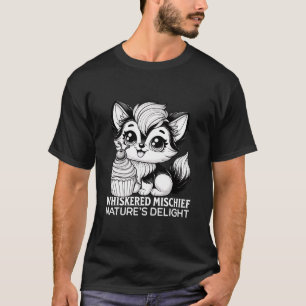 Whiskered mischief nature's delight T-Shirt