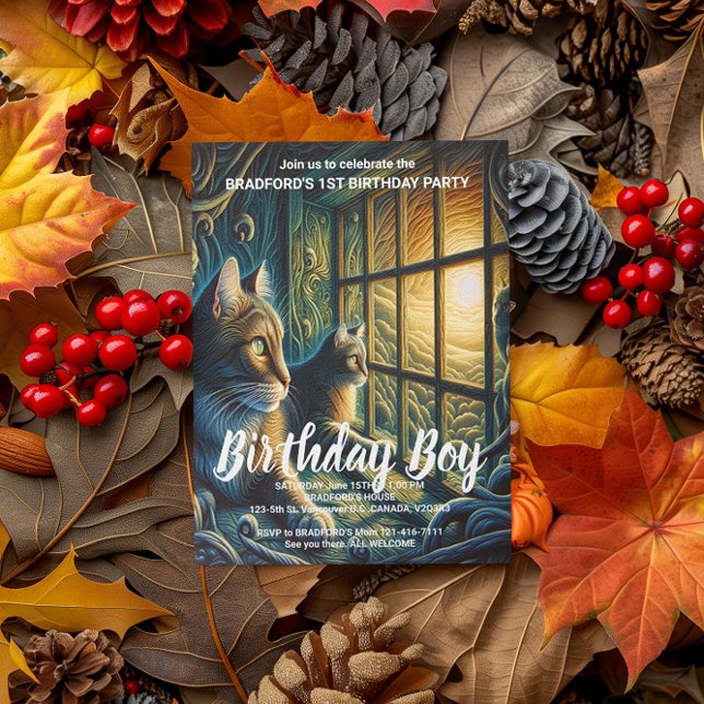 Whiskered Watchers Postcard (Creator Uploaded)