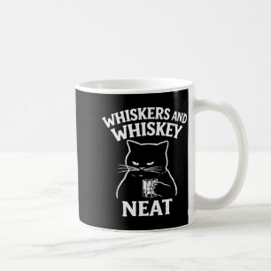 Whiskers and Neat Funny Cat Lover Drinker Coffee Mug