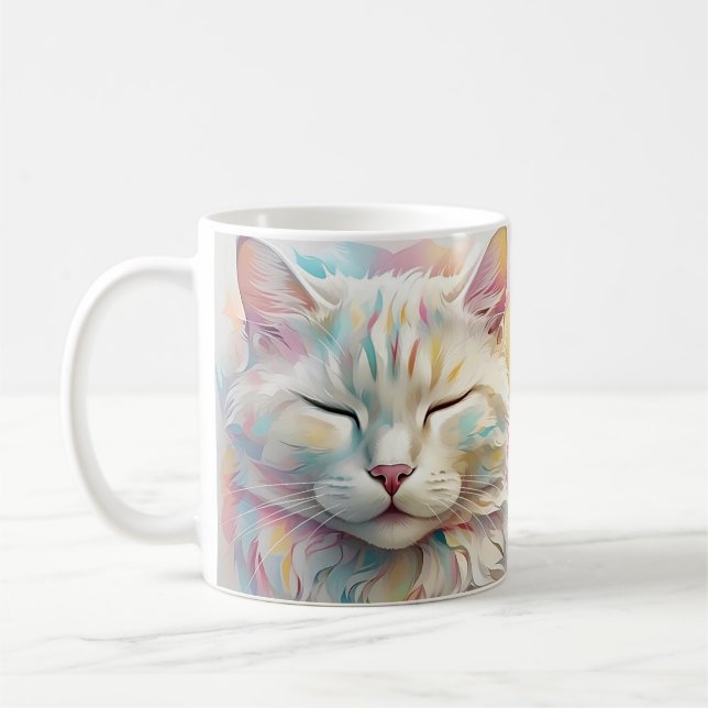 " WHISKERS IN BLOOM " COFFEE MUG (Left)