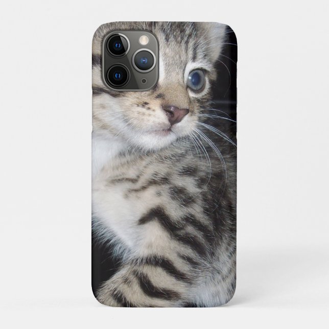 "Whiskers of Trouble: The Mischievous Tabby Kitten Case-Mate iPhone Case (Back)