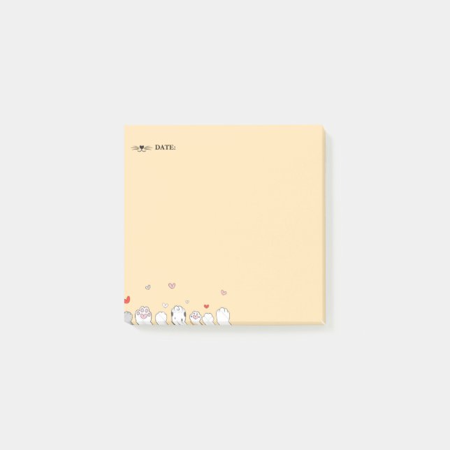 "Whiskers & Paws Notepad (Front)