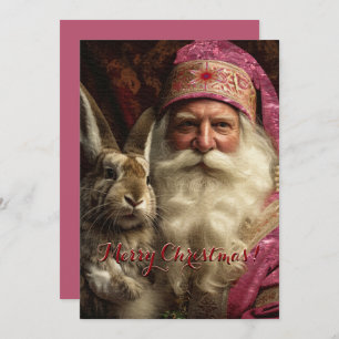 Whiskers Pink Santa Claus Christmas