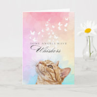 Whiskers Rainbow Orange Tabby Cat Loss Sympathy