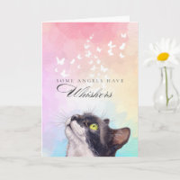 Whiskers Rainbow Tuxedo Cat Loss Sympathy