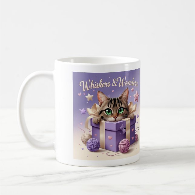Whiskers & Wonders Coffee Mug (Left)