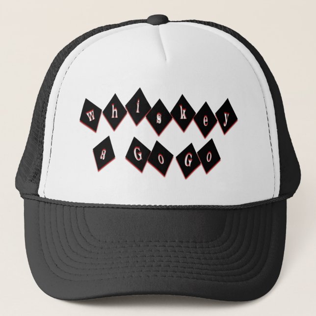 Whiskey A Go Go Trucker Hat (Front)
