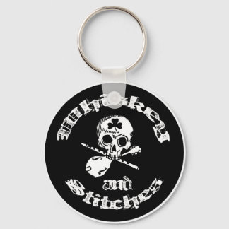 Whiskey and Stitches Key chain