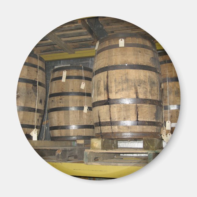 Whiskey Barrels Magnet (Front)